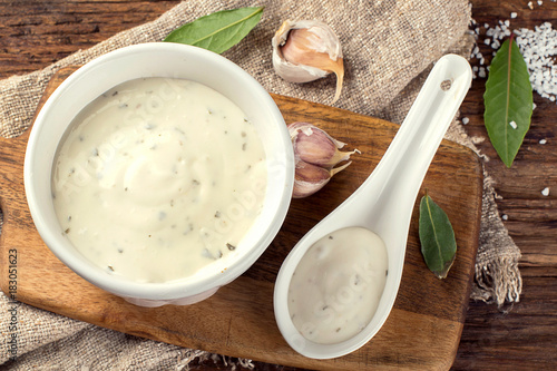 Garlic sauce photo