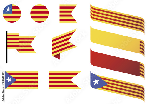 CAtalonia icons and flags