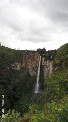 Sipisopiso waterfall at Tonging Village, North Sumatra, Indonesia