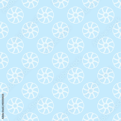 Floral seamless pattern. Blue wallpaper background