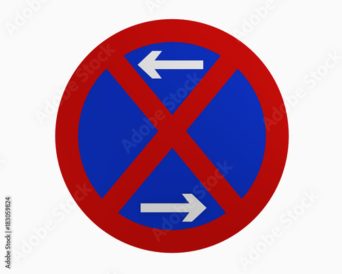 Free Download Deutsche Verkehrszeichen: Mitte absolutes Halteverbot. - GFXLoad