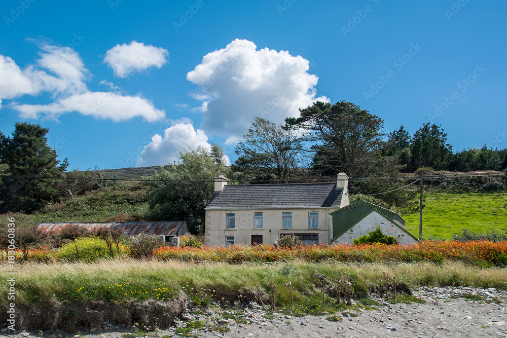 Fototapeta premium Old Farmhouse on Twh Wild Atlantic Way. Cork, Ireland