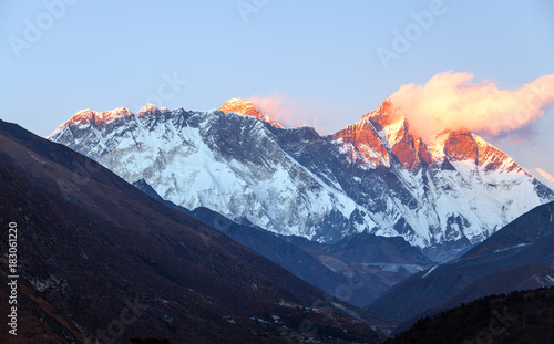 Mount. Everest, 8845m highest mountain.