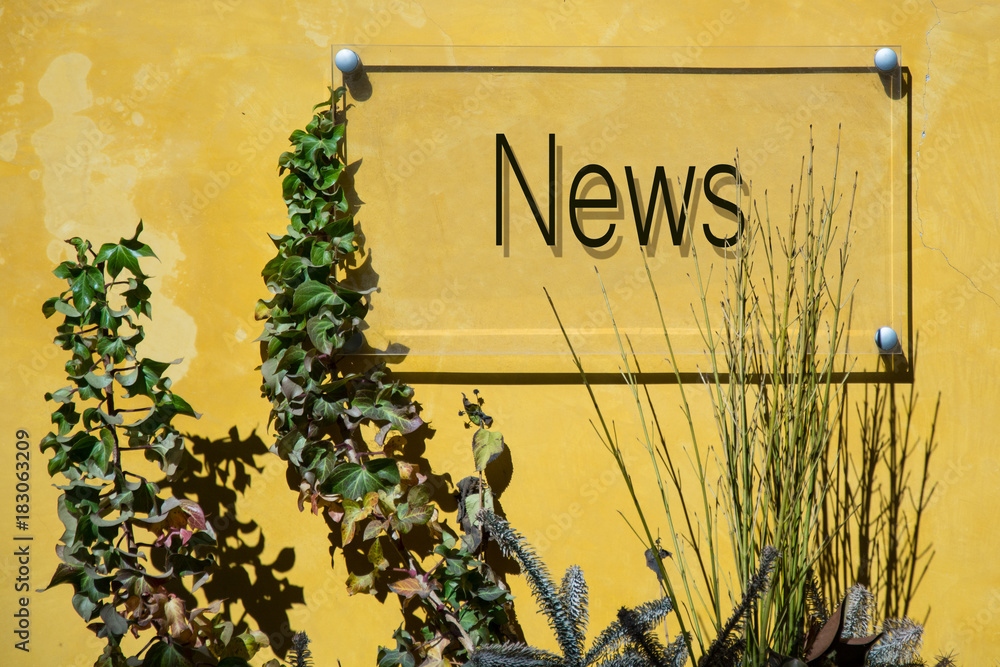Obraz premium Schild 233 - News