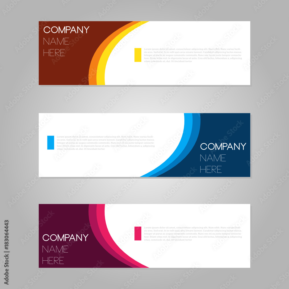 Banner design for business presentation Banner design for business presentation