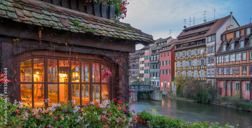 Traditional half timbered houses of Petite France. Traditional half timbered houses of Petite France.