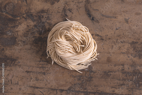 Hand made spaghetti alla chitarra photo