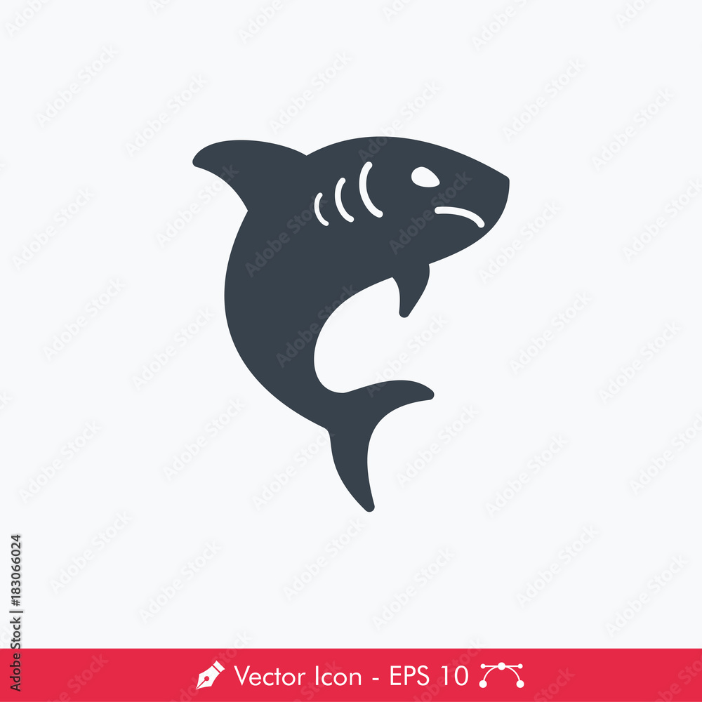 Fototapeta premium Shark Icon / Vector
