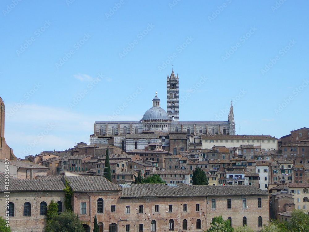 View of the city of Siena