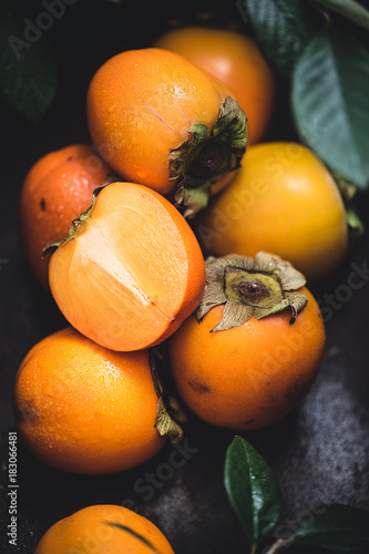 Kaki ou persimmon fruit photo