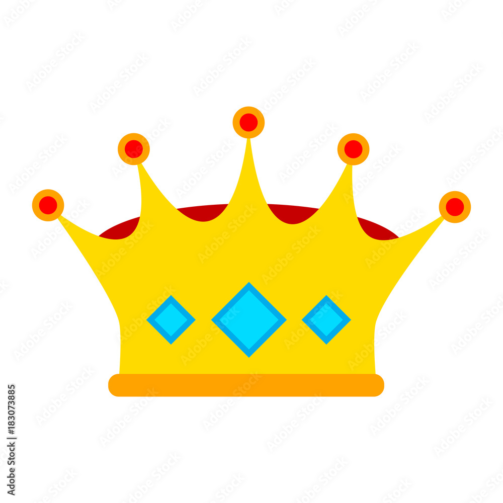 golden royalty crown icon image, stock vector illustration golden royalty crown icon image, stock vector illustration