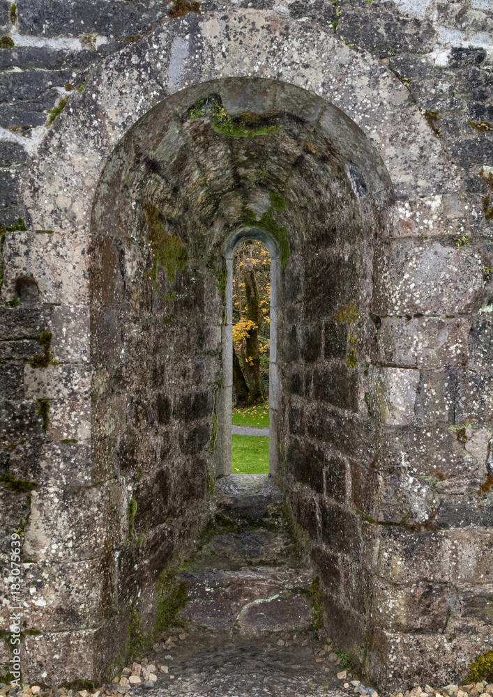 View through narrow Window