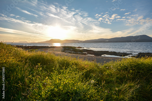 Bantry Bay at sunset. The Wild Atlantic Way  Ireland