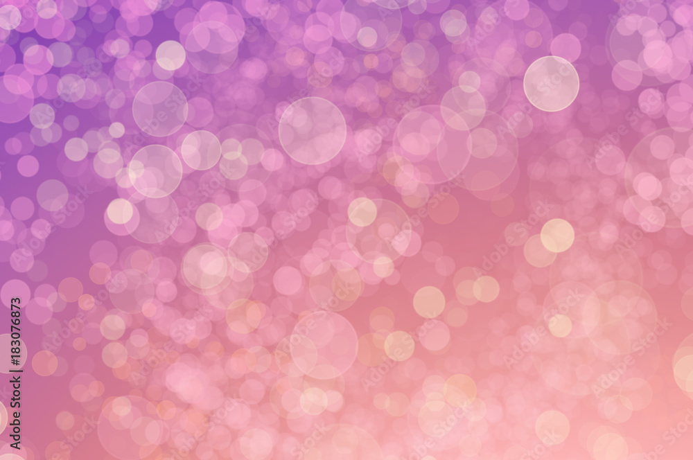Abstract sparkles or glitter lights. Festive pink background. Christmas background