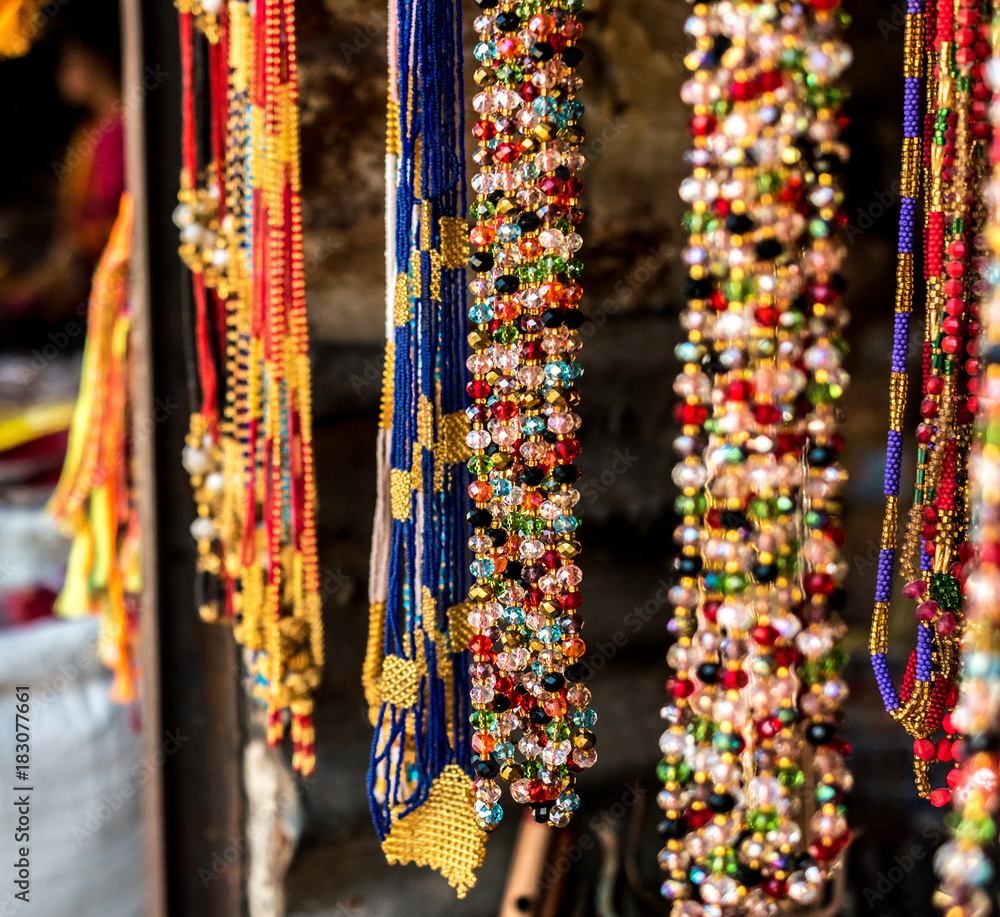 Nepalese souvenirs close-up