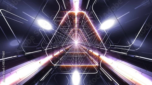 VJ Loop Triangle Tunnel