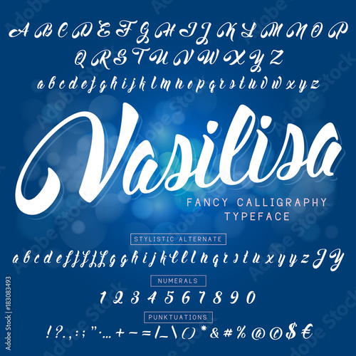Calligraphic font