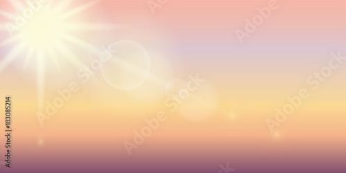 abstrakter hintergrund sonnenschein im himmel dämmerung