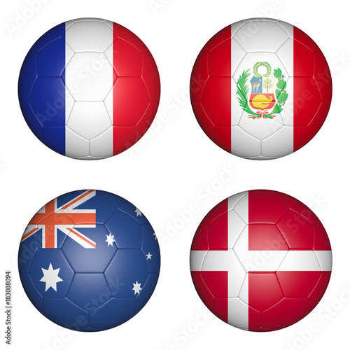 balls with flags