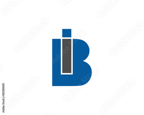 ib bi letter logo 6