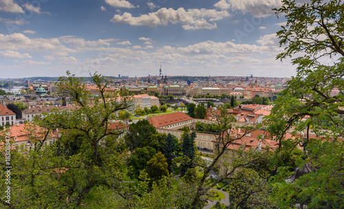 Prague city view from Prague castle