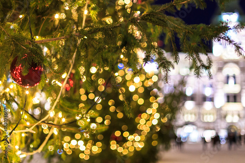 Christmas ball in the square of Trieste © zakaz86