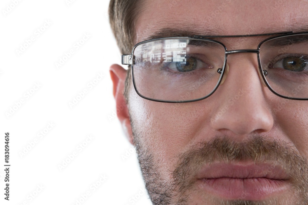 Man standing against white background Man standing against white background