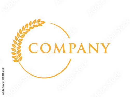 wheat seed food bakery logo