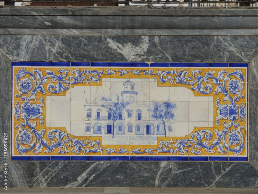 Obraz premium Villanueva del Fresno, pueblo, perteneciente a la provincia de Badajoz en Extremadura (España)