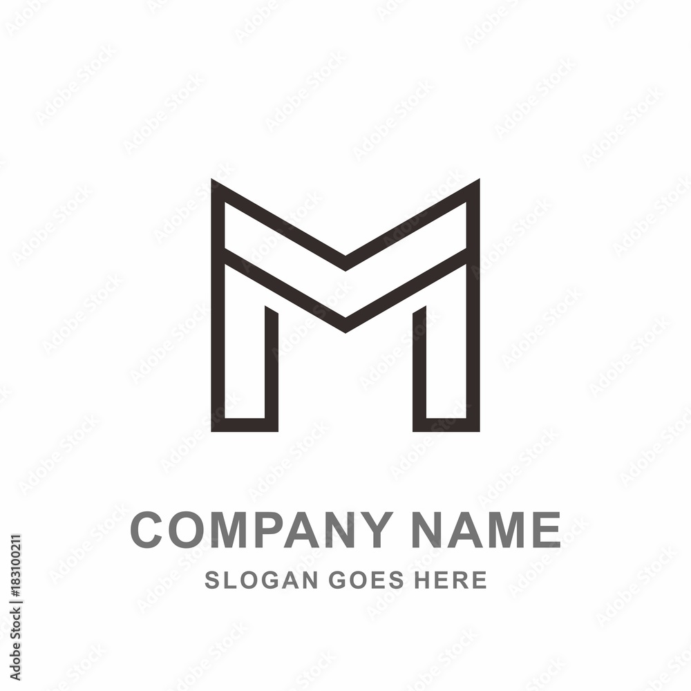 Monogram Letter M Geometric Square Architecture Interior Construction Business Company Stock Vector Logo Design Template Monogram Letter M Geometric Square Architecture Interior Construction Business Company Stock Vector Logo Design Template