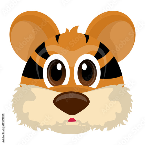 Fototapeta Naklejka Na Ścianę i Meble -  Avatar of a tiger