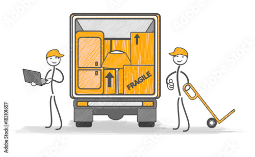 déménagement transport chargement du camion