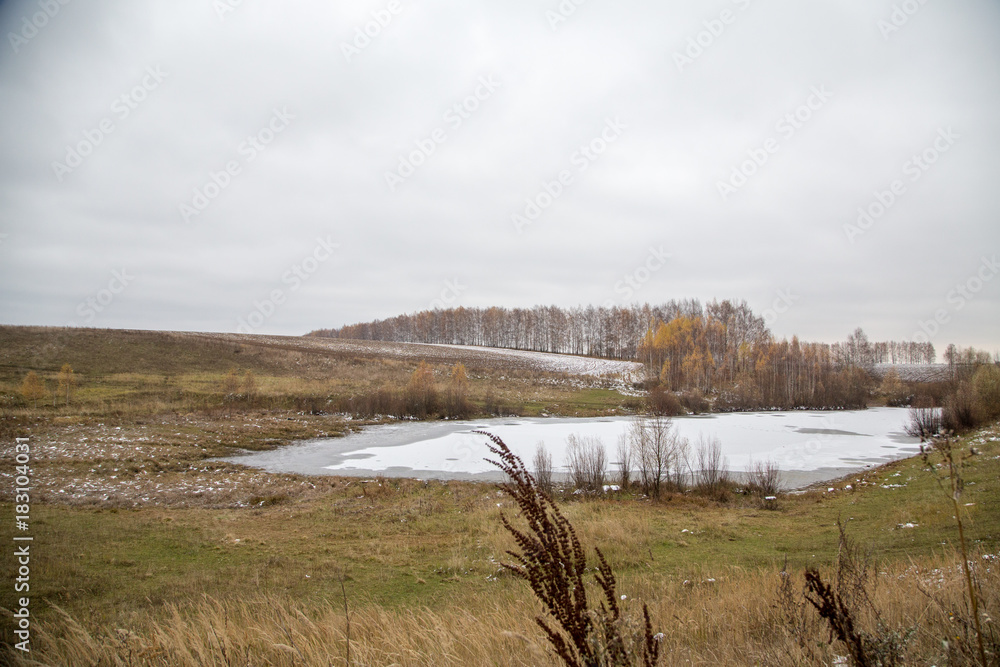 Frozen lake Frozen lake