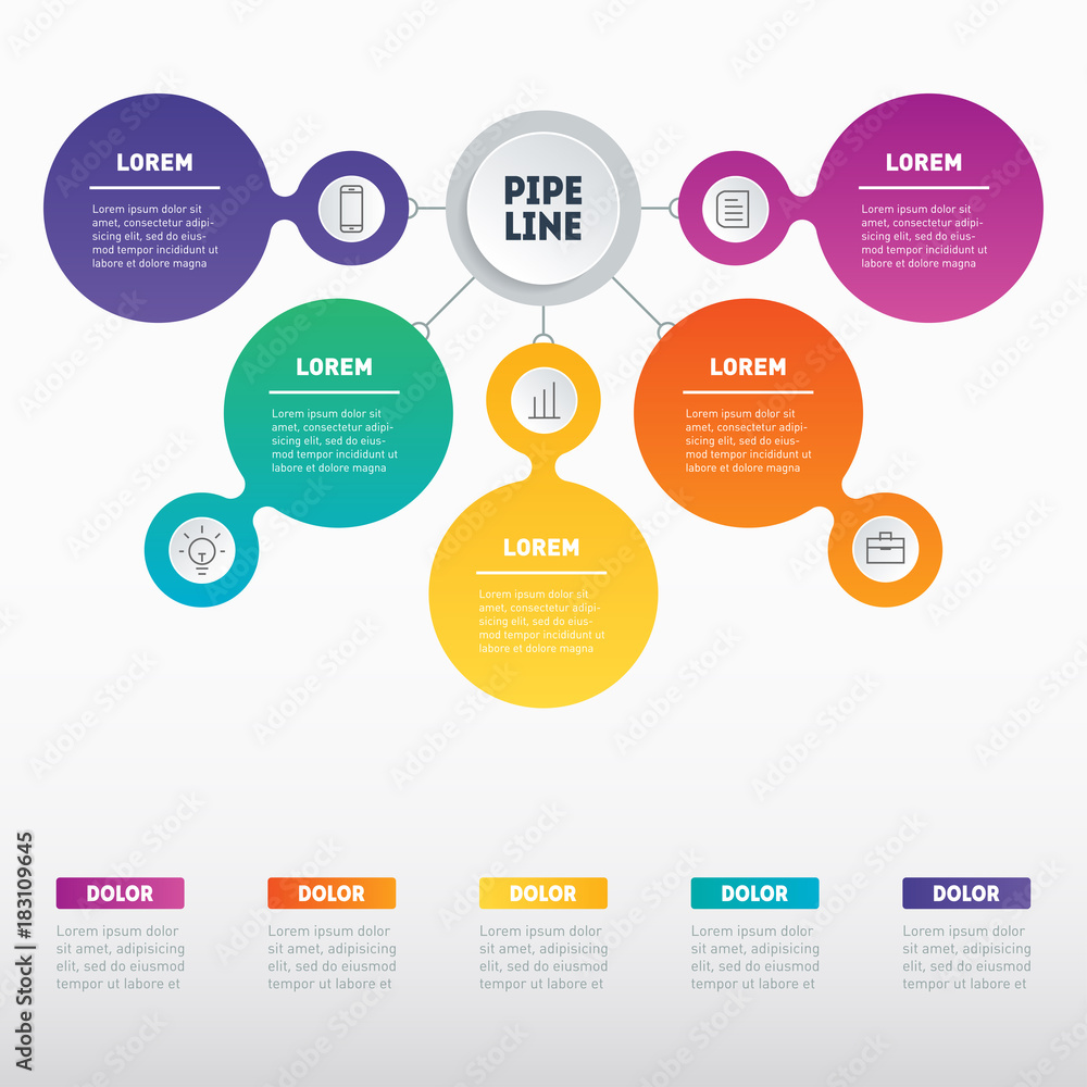 Web Template of a sales pipeline, purchase funnel, sales funnel, info chart or diagram. Business presentation concept with 5 options. Vector infographic of technology or education. Web Template of a sales pipeline, purchase funnel, sales funnel, info chart or diagram. Business presentation concept with 5 options. Vector infographic of technology or education.