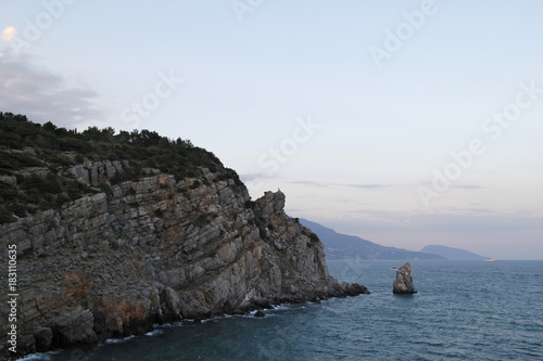 View of the coast of the black sea