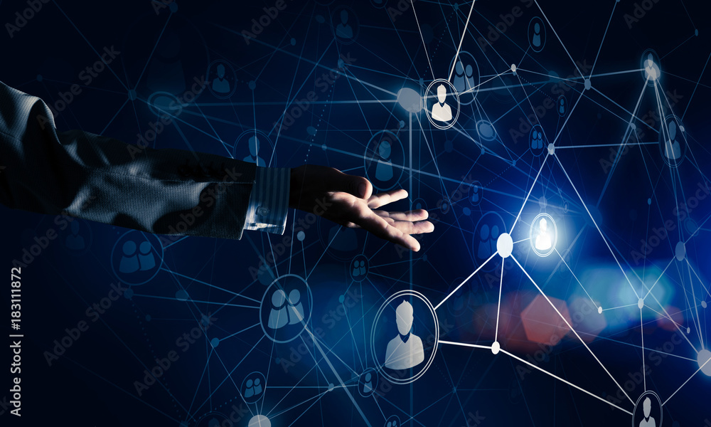 Naklejka premium Presenting modern wireless technologies as means of communucatio