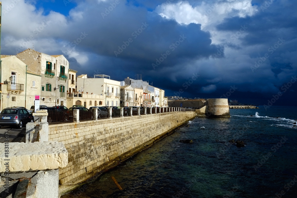 Cloudy day in Syracuse. Sicily