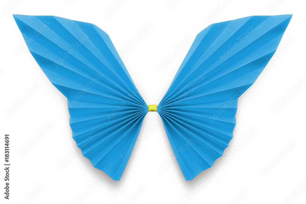 Blue butterfly of origami Blue butterfly of origami