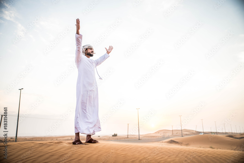 Arabic man in the desert
