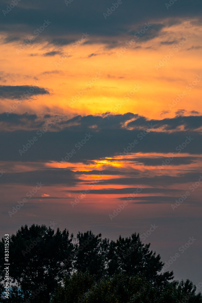 sunset with heavy cloud sunset with heavy cloud