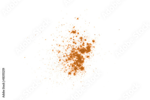 cinnamon powder closeup