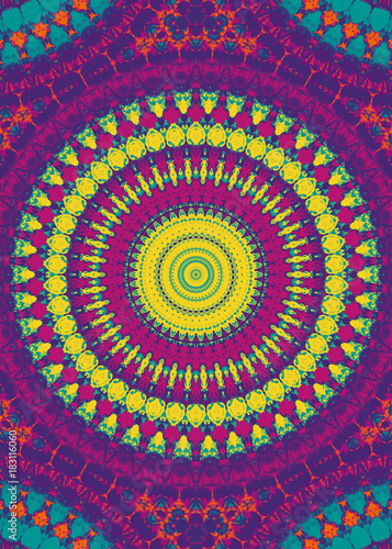 Abstract Coloring Mandala