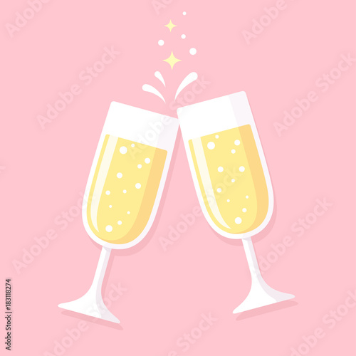 Two glasses of champagne