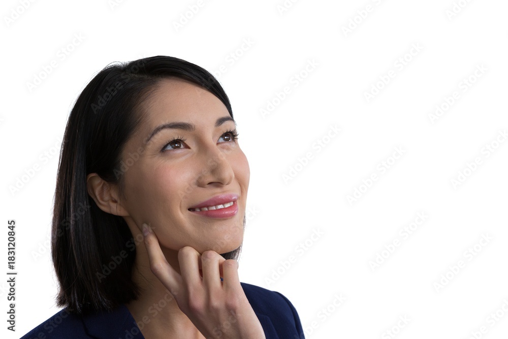 Close-up of thoughtful businesswoman Close-up of thoughtful businesswoman