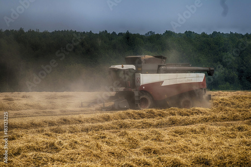 combine harvest in the field © snaillens