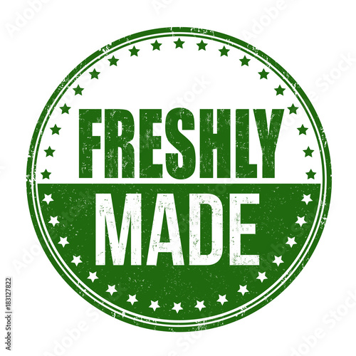 Freshly made grunge rubber stamp