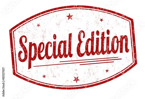 Special edition grunge rubber stamp