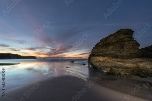 spectacular sunset on the coast of Galicia © AGUS
