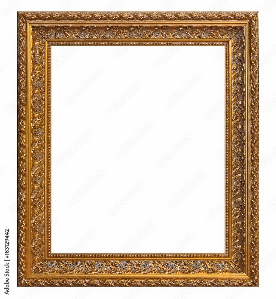 Golden frame for paintings, mirrors or photos Golden frame for paintings, mirrors or photos