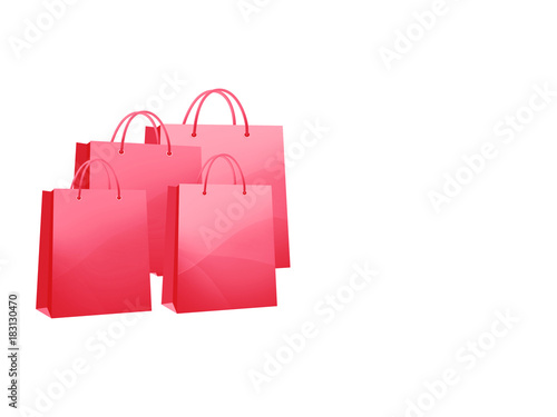 Merry Christmas shopping bags